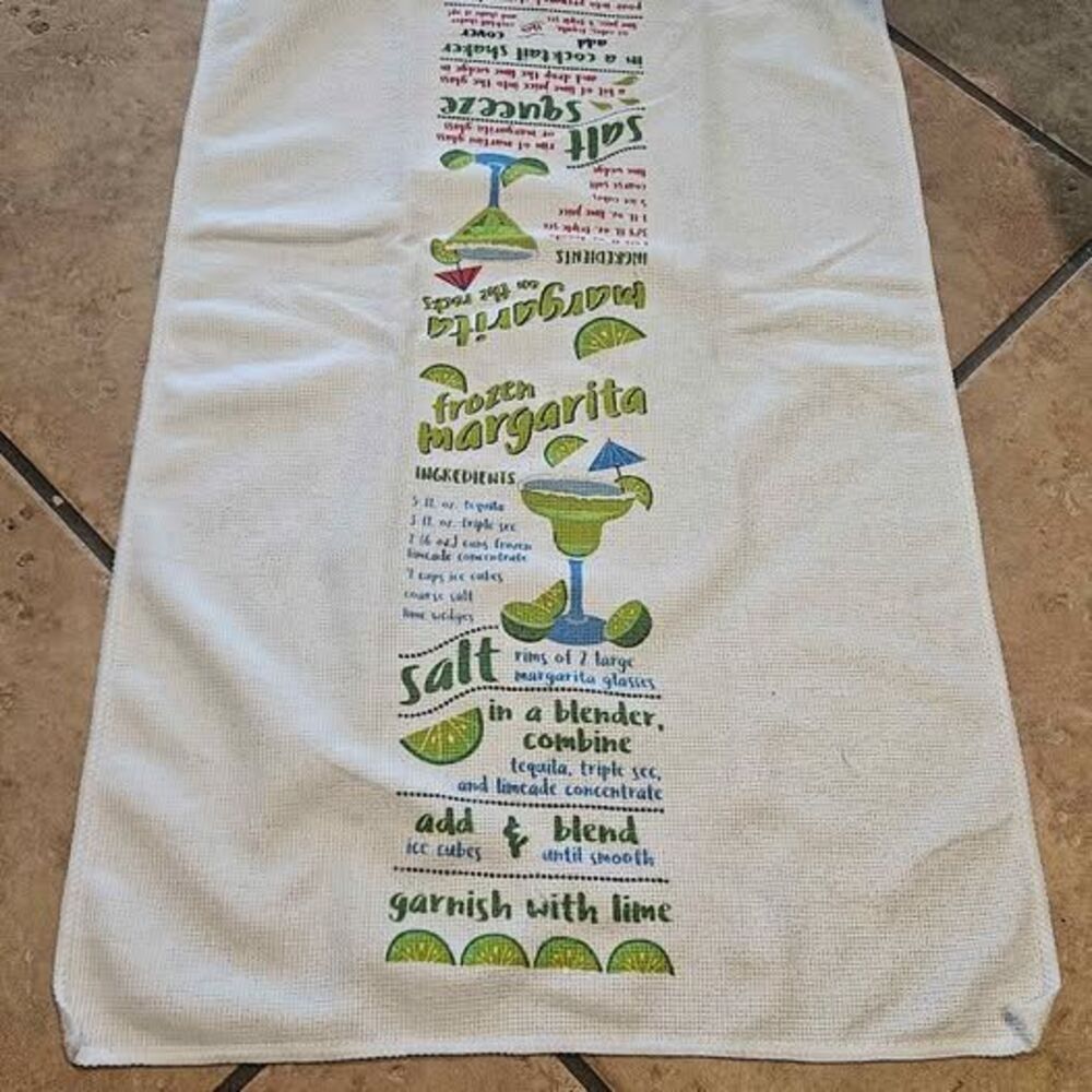 Margarita Recipe Kitchen Towel